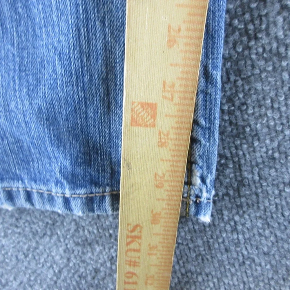 Ariat FR M4 Jeans Mens 30x30 Blue Relaxed Bootcut Distressed Denim Workwear